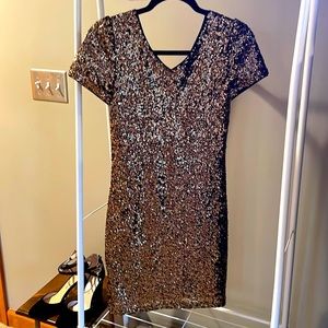 GOLD SEQUIN DRESS
